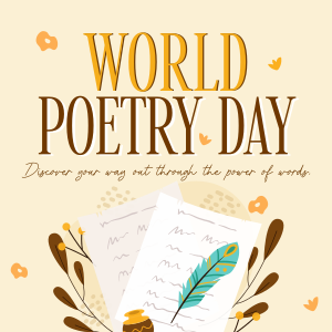 Poetry Creation Day Instagram post Image Preview