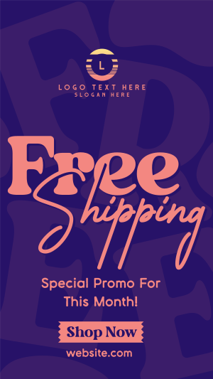 Special Shipping Promo Instagram story Image Preview