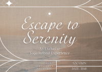 Rustic Yoga Retreat Postcard Image Preview