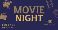 Cinema Movie Night Facebook ad Image Preview
