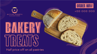Bakery Treats Facebook Event Cover Design