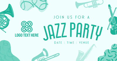 Groovy Jazz Party Facebook ad Image Preview