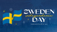 Modern Sweden Independence Day Video Image Preview