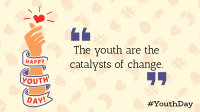 Youth Day Quote Facebook Event Cover Design