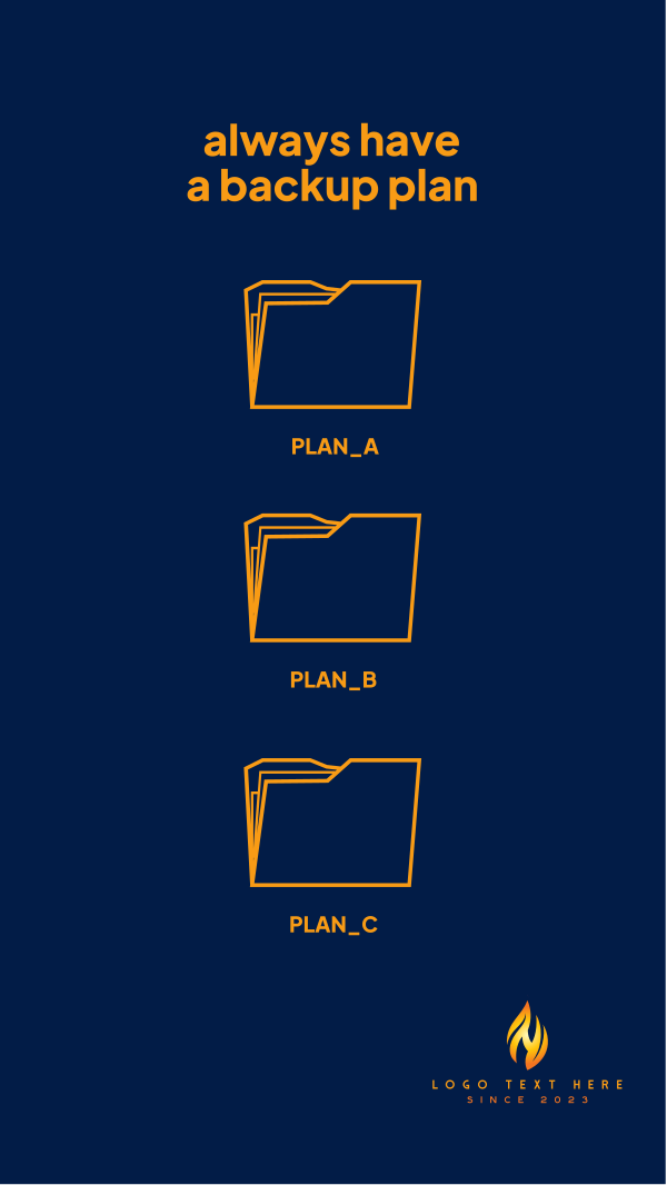 Backup Plan Facebook Story Design Image Preview