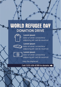 World Refugee Day Donation Drive Flyer Design