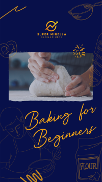 Beginner Baking Class Facebook Story Image Preview