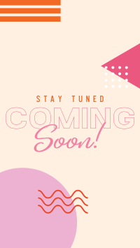 Geometric Coming Soon Facebook Story Design