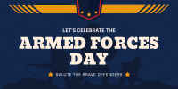 Armed Forces Day Greetings Twitter post Image Preview