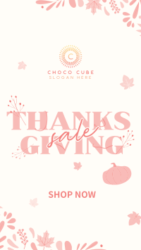 Thanksgiving Autumn Sale Facebook story Image Preview