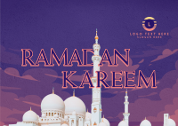 Mosque Ramadan Postcard Design