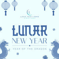 Lucky Lunar New Year Instagram Post Design