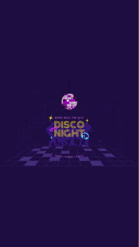 80s Disco Party Facebook Story Design