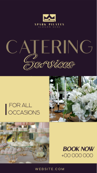 Elegant Catering Service Facebook Story Design