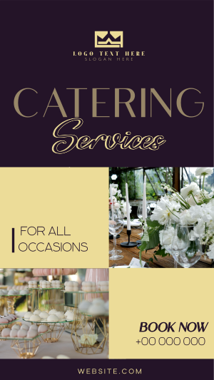 Elegant Catering Service Facebook story Image Preview