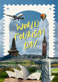 Nostalgic Tourism Collage Poster Preview