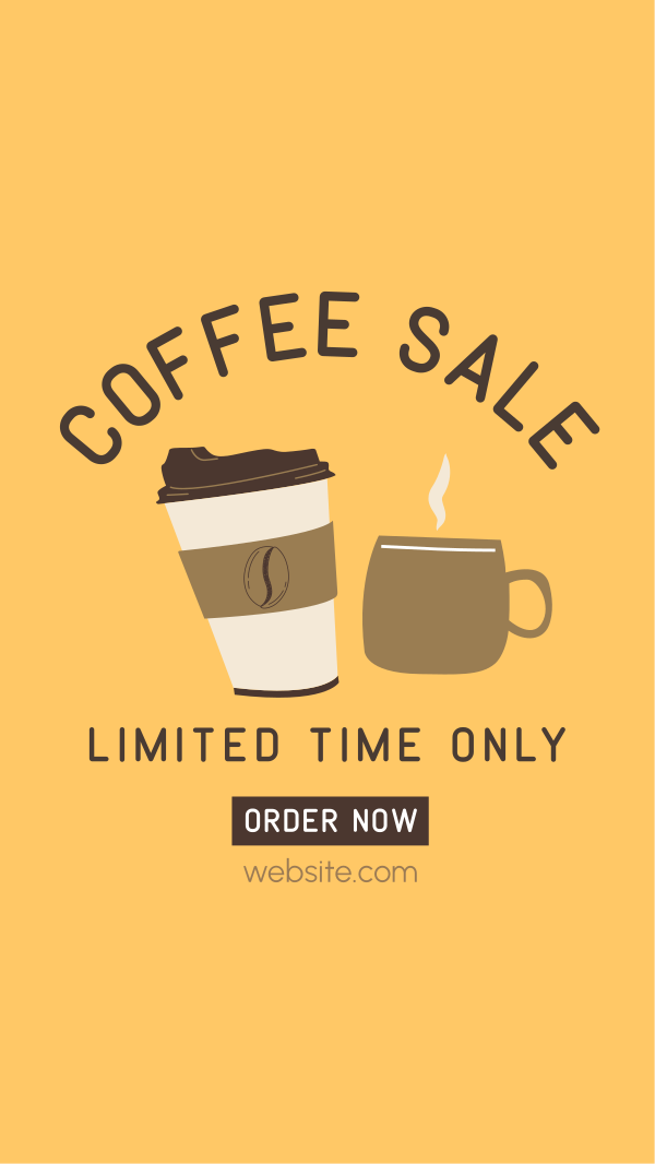 Coffee Sale Instagram Story Design Image Preview