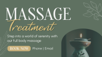 Massage Treatment Wellness Facebook Event Cover Design