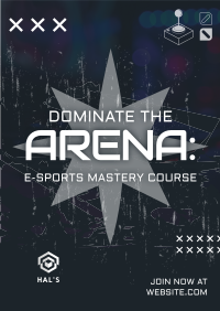 Grunge Gaming Course Poster Image Preview
