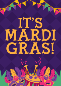 Rustic Mardi Gras Flyer Image Preview