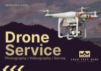 Drone Services Available Postcard Image Preview