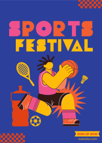 Go for Gold on Sports Festival Poster Image Preview