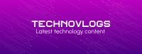 Technology Vlogs Facebook cover Image Preview