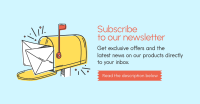 Subscribe To Newsletter Facebook ad Image Preview