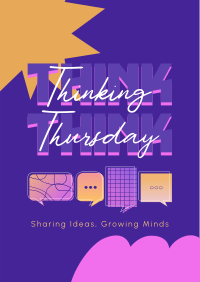 Modern Thinking Thursday Poster Design