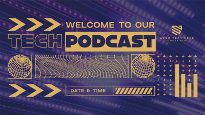 Futuristic Tech Podcast Facebook event cover Image Preview