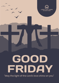 Good Friday Scenery Poster Design