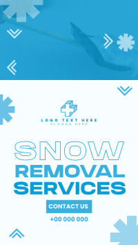 Snowy Snow Removal YouTube Short Design
