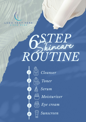 6-Step Skincare Routine Flyer Image Preview