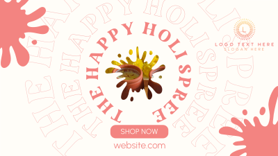 Holi Spree Facebook event cover Image Preview