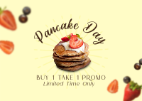 Pancakes & Berries Postcard Image Preview