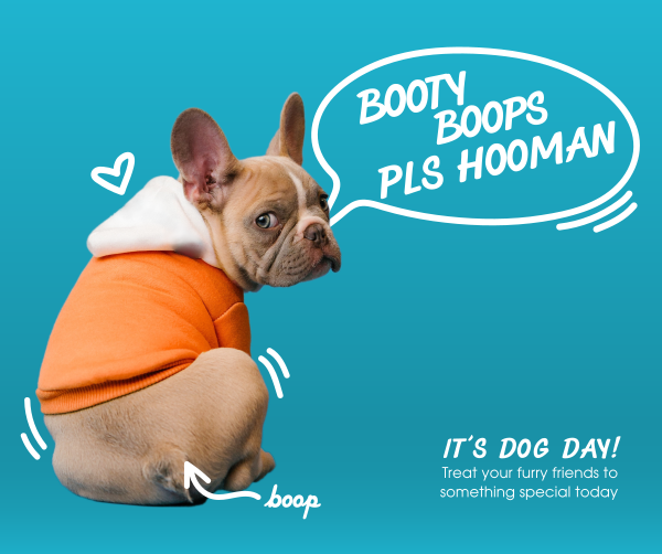 Doggo Booty Boops Facebook Post Design Image Preview