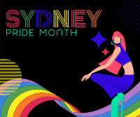 Sydney Pride Month Greeting Facebook Post Design