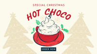 Christmas Hot Choco Facebook Event Cover Design