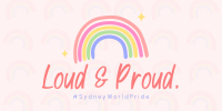 Pride Rainbow Twitter Post Design