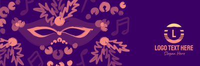 Mardi Gras Glamour Twitter header (cover) Image Preview