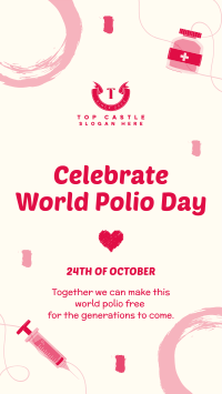 Ending Polio Facebook Story Design