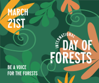 Foliage Day of Forests Facebook Post Design
