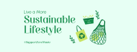 Sustainable Living Facebook Cover Design