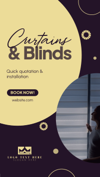 Curtains & Blinds Installation Instagram Reel Design
