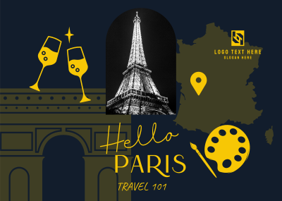Paris Holiday Travel  Postcard Image Preview