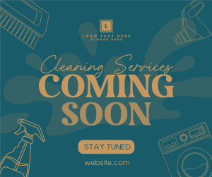 Coming Soon Cleaning Services Facebook post Image Preview