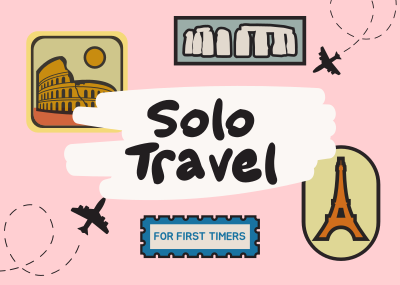 Stickers Solo Traveler Postcard Image Preview