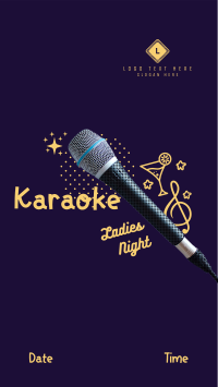Karaoke Ladies Night Instagram story Image Preview