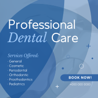 Professional Dental Care Services Linkedin Post Design