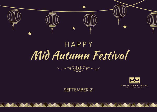 Mid Autumn Festival Postcard Design Image Preview